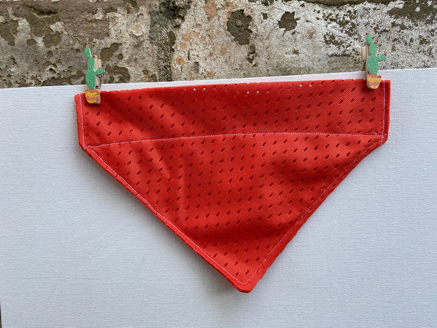 Small orange jersey bandana