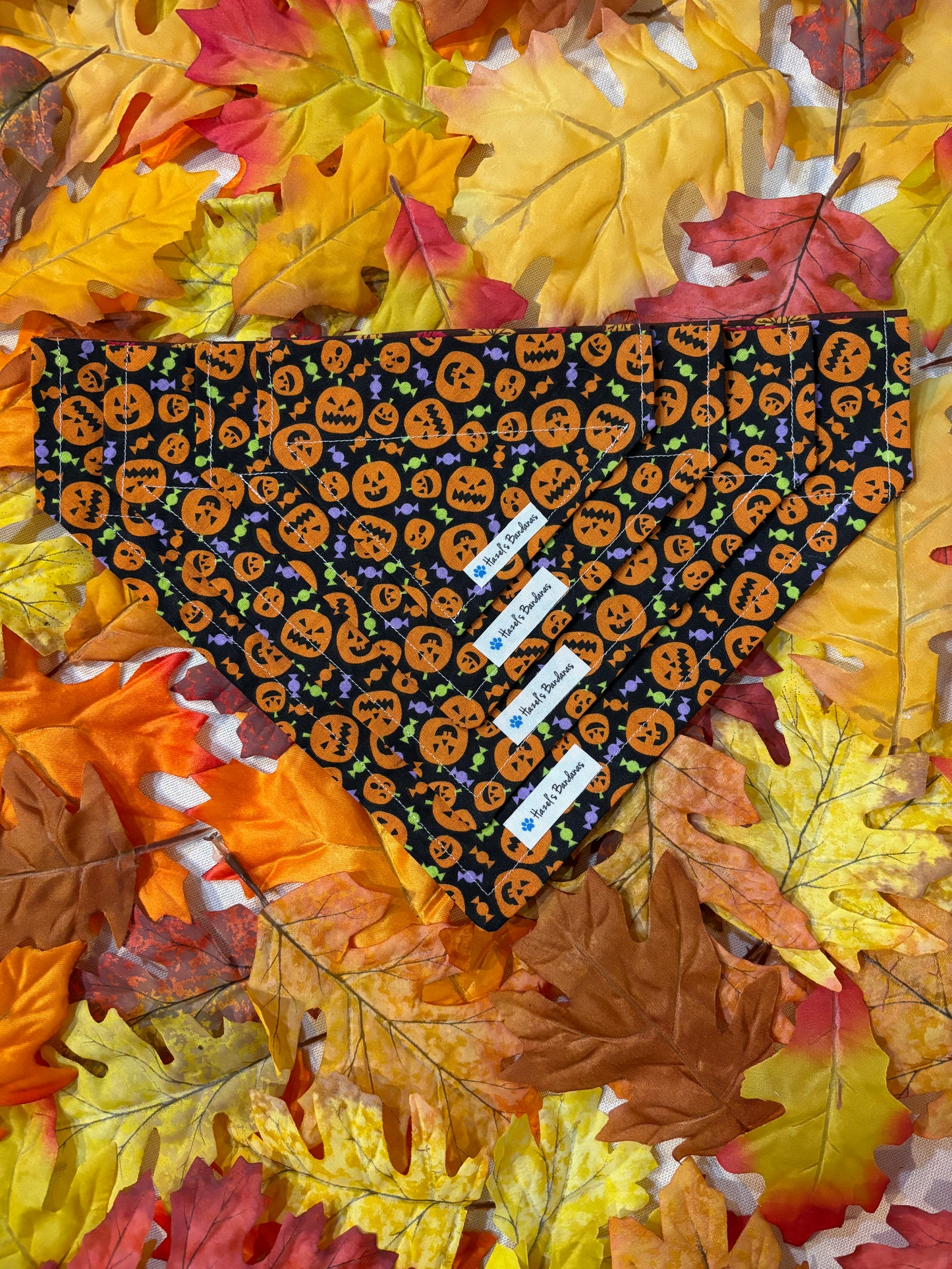 🎃Leafy Lantern Bandanas 🍁